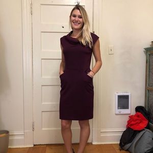 Banana Republic Cowl Neck Summer Work Dress